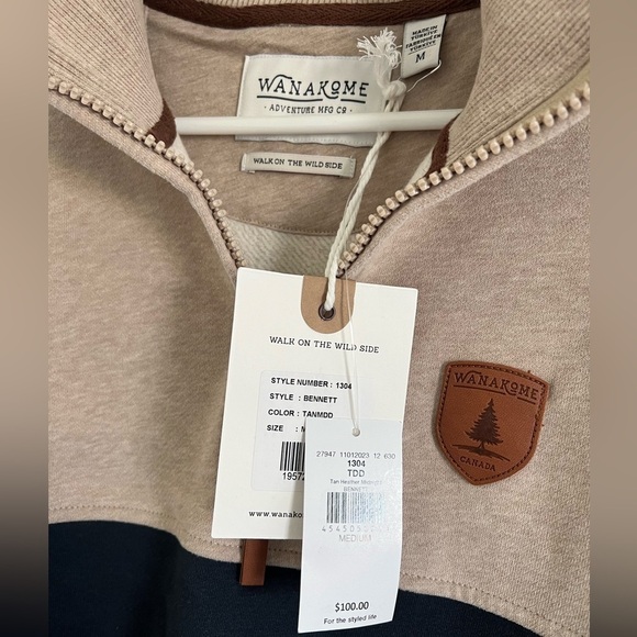 Men’s NWT Wanakome 1/4 zip - Picture 3 of 4